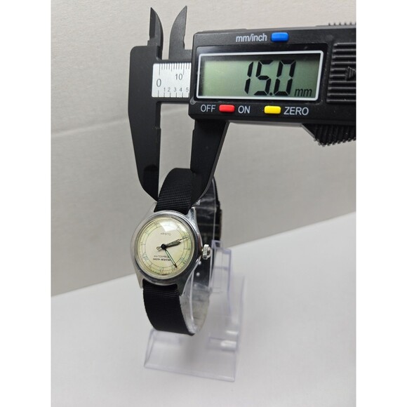 Vintage Aristo 29mm Military Field Style 17J Manual Wind Watch Silver Tone Works main image 6